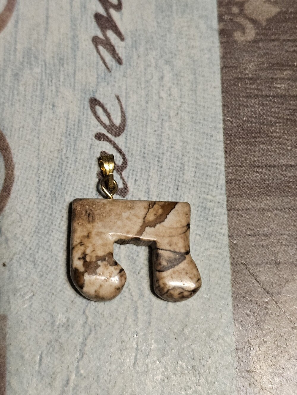 Gold Tone Pendant